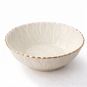 Vintage Lenox 5" Sunflower Textured Gold Rim Bowl Cottagecore Decor Candy Dish